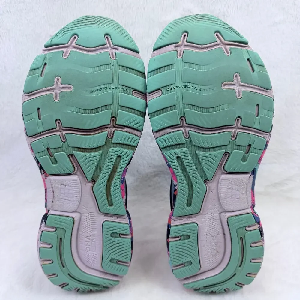 Brooks Ghost 15 Women's Eclipse Baja Blue Pink Running Shoes Size 11 Wide